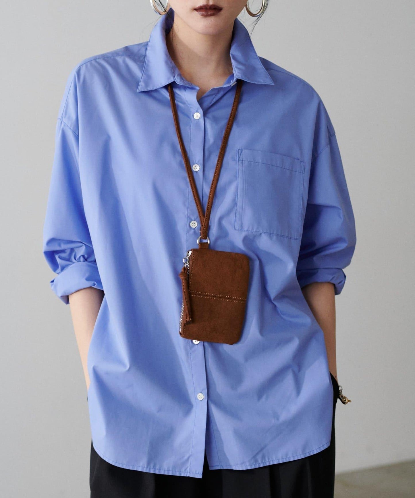 ［限定］仿麂皮迷你斜挎包