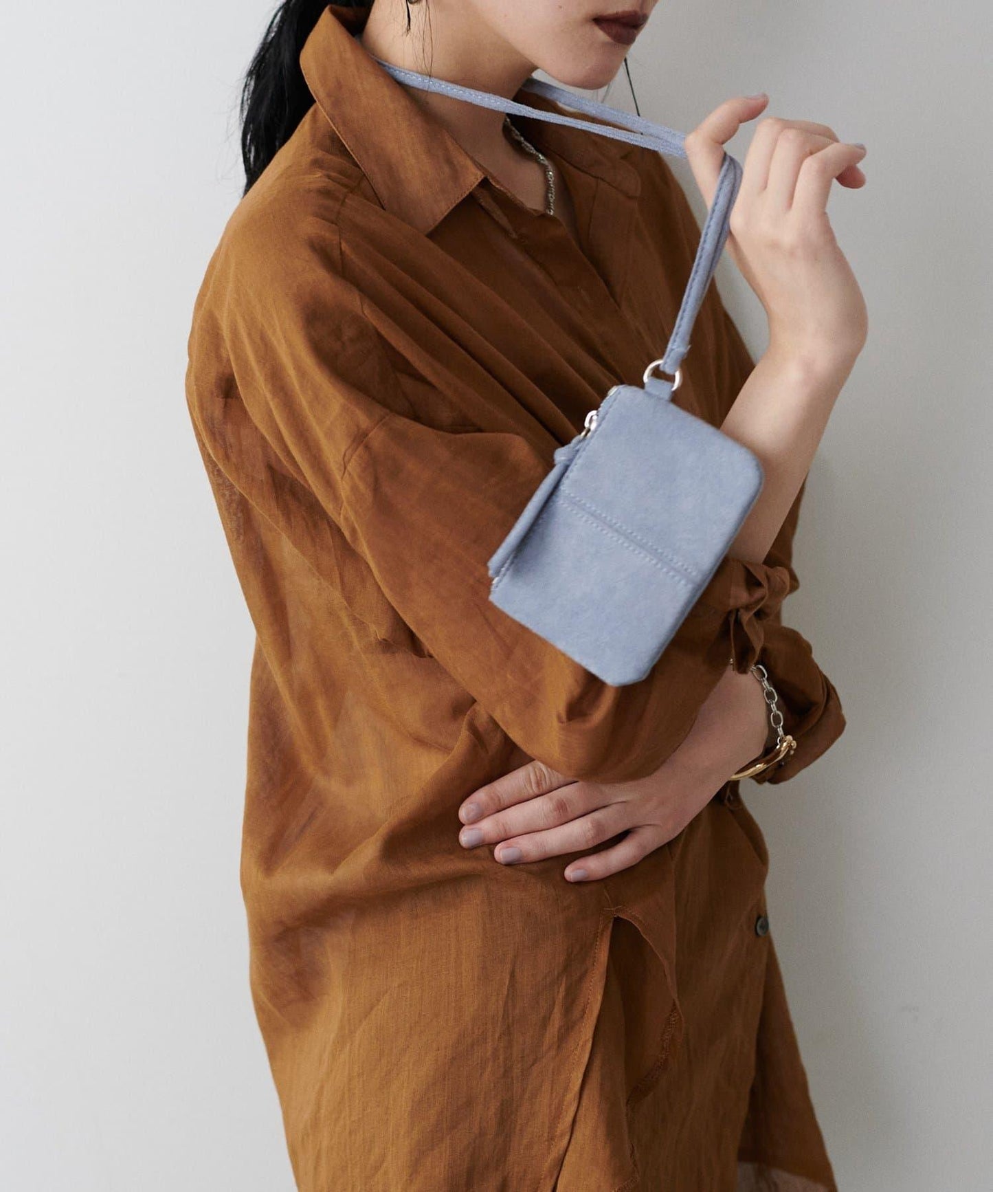 ［限定］仿麂皮迷你斜挎包