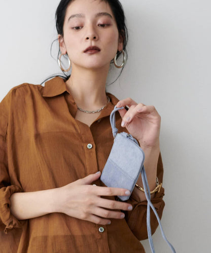 ［限定］仿麂皮迷你斜挎包