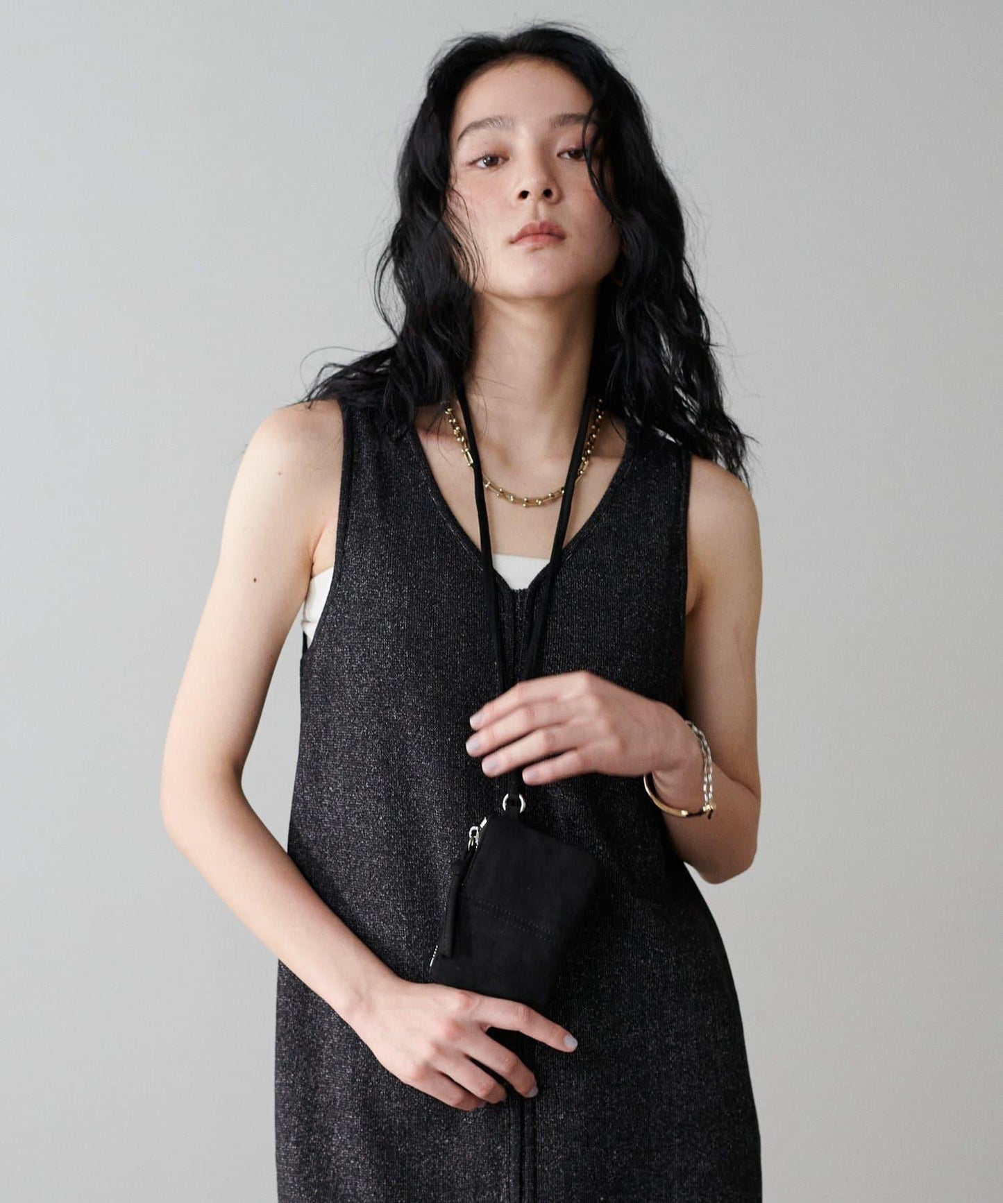 ［限定］仿麂皮迷你斜挎包