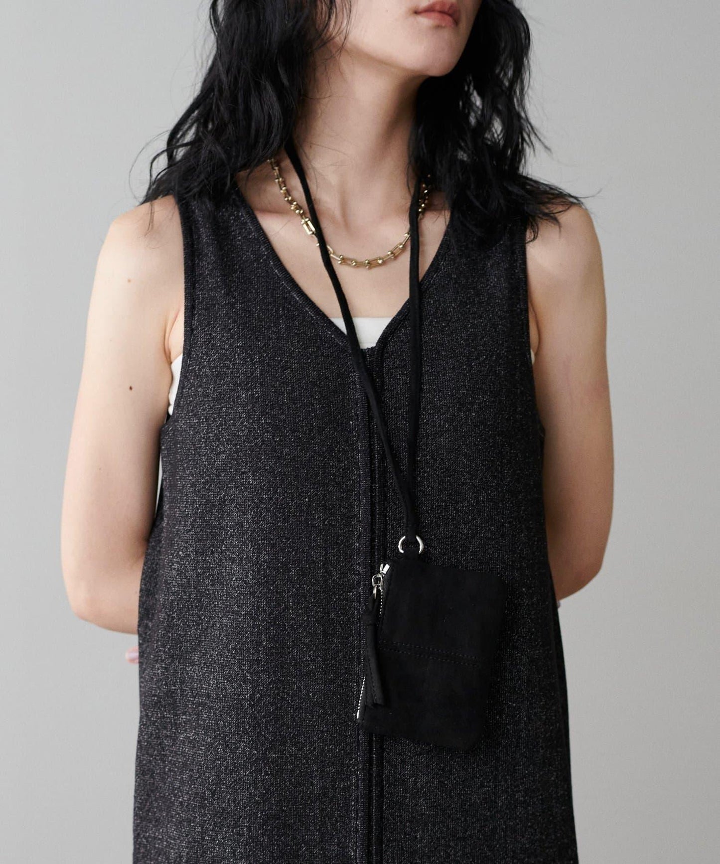 ［限定］仿麂皮迷你斜挎包