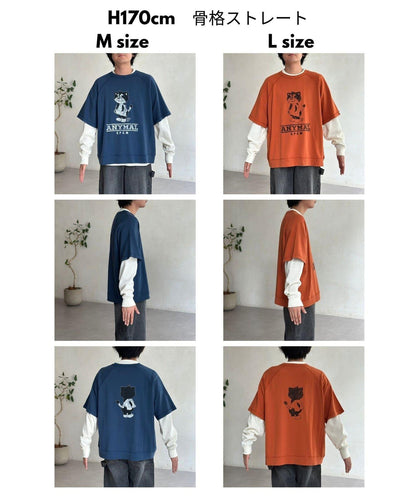 【ANYMAL】分層短袖T-shirt