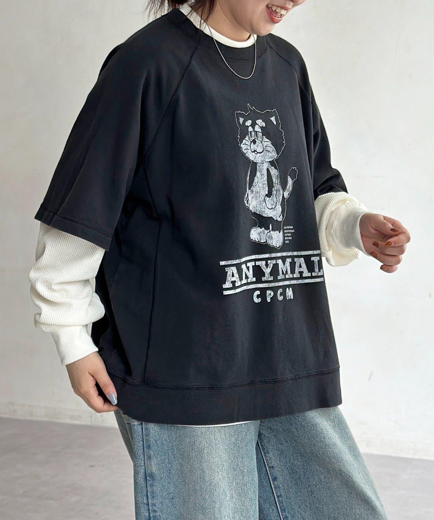 【ANYMAL】分層短袖T-shirt