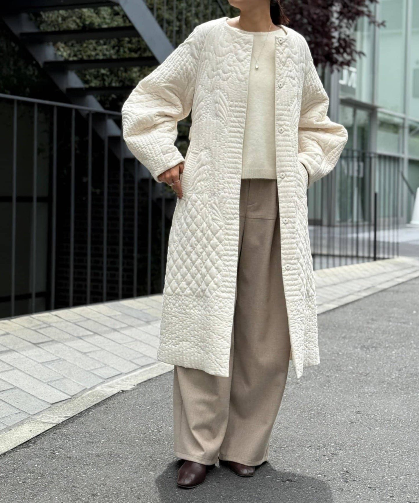 《15 quinze》刺繡棉襖 coat