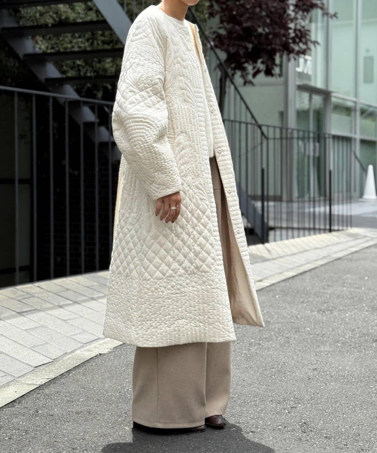 《15 quinze》刺繡棉襖 coat