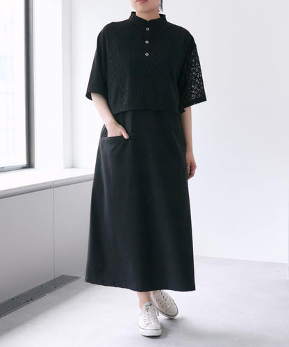 《有視頻/一件搞定！》蕾絲連衣裙【SUM1 STYLE(斯密風格)】