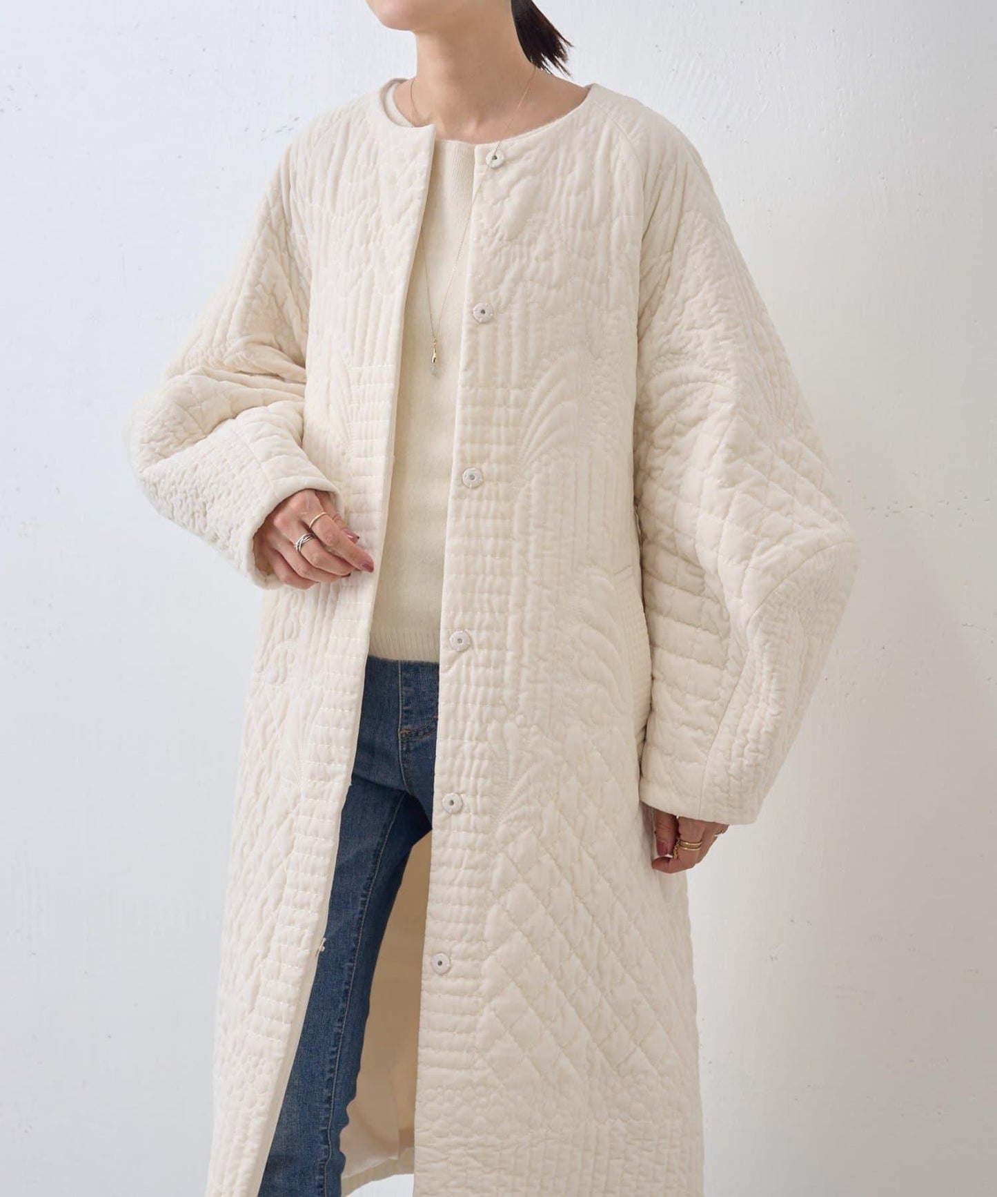 《15 quinze》刺繡棉襖 coat