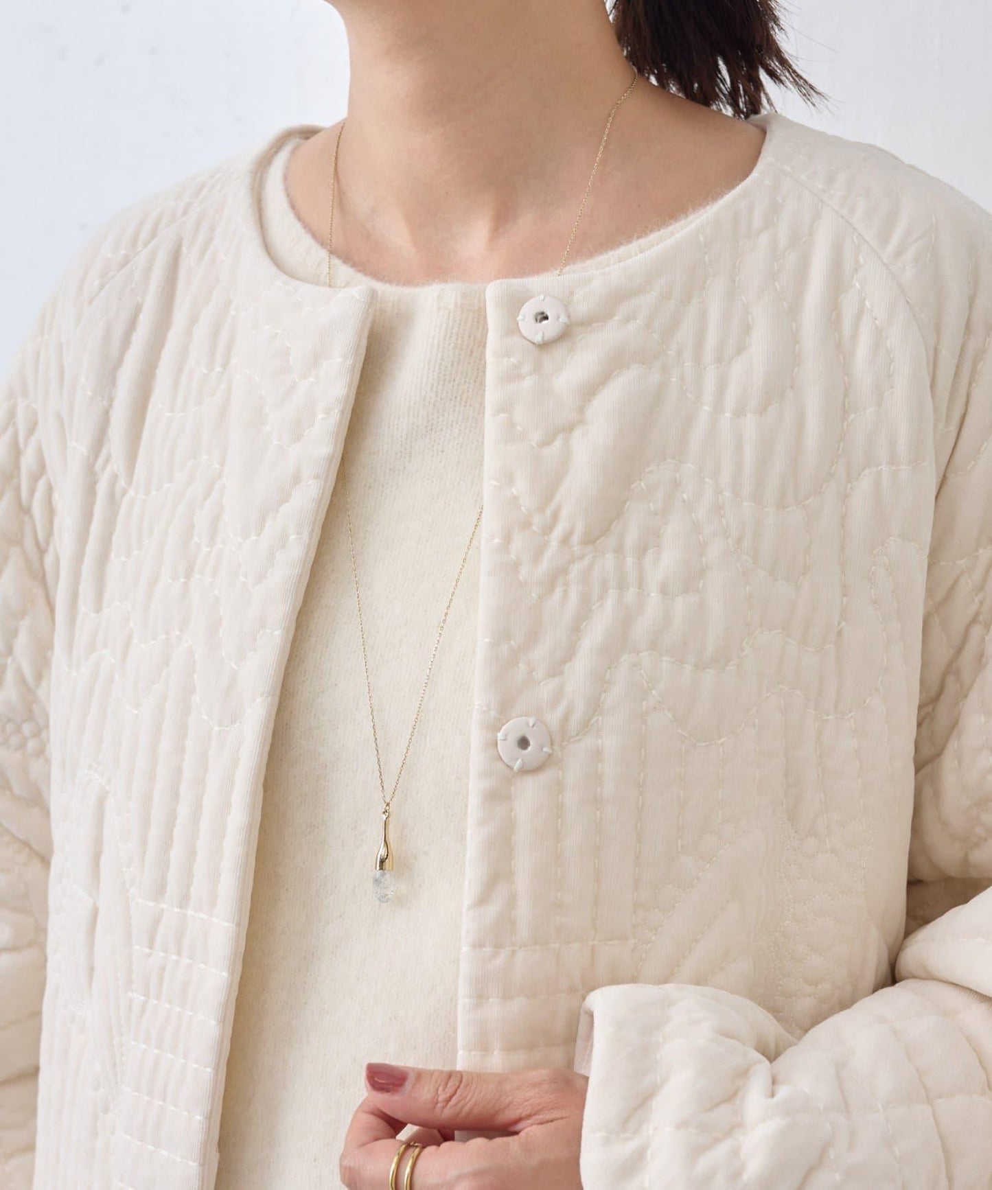 《15 quinze》刺繡棉襖 coat