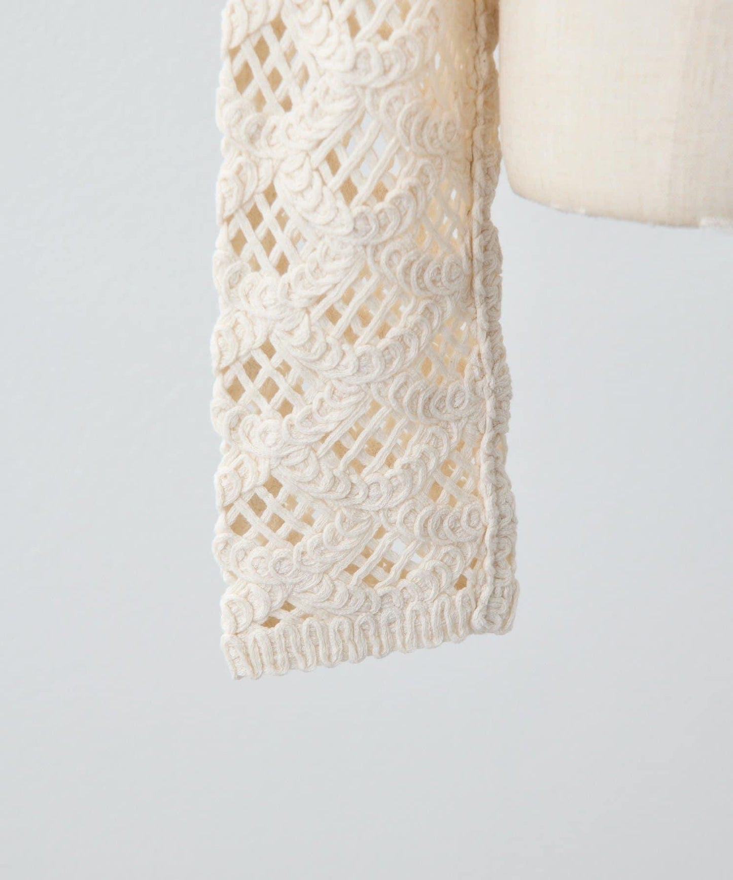 "鉤織/透視感" 蕾絲短款針織衫【SUM1 STYLE(斯密風格)】