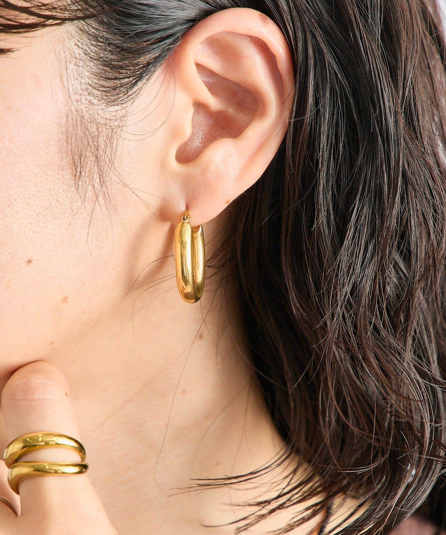 【R.good(艾爾點古德)】橢圓形耳環