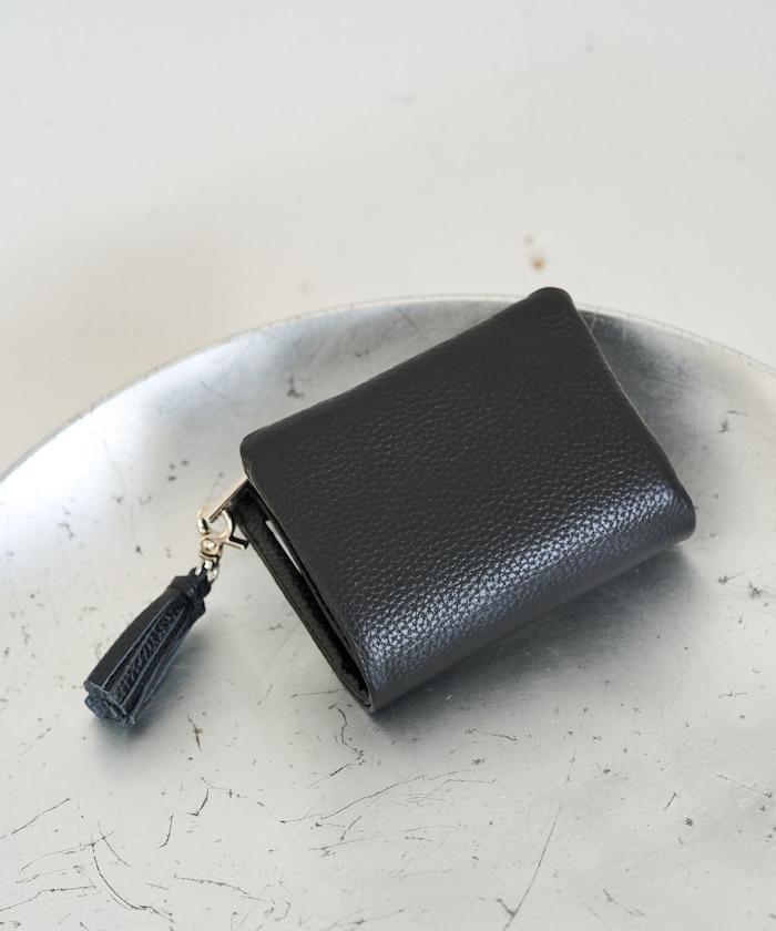 牛皮革 帶流蘇 小號 錢包