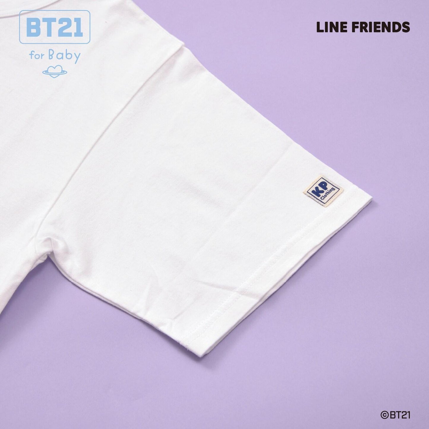 【《BT21》】印花及刺繡短袖T恤（成人款）