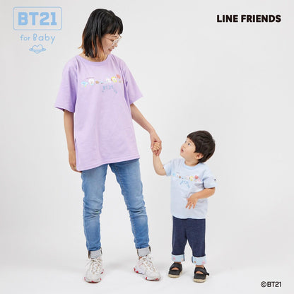 【《BT21》】印花及刺繡短袖T恤（成人款）