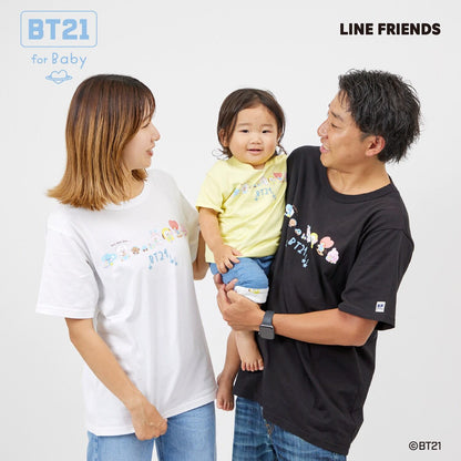 【《BT21》】印花及刺繡短袖T恤（成人款）