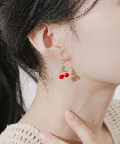 櫻桃造型掛鉤耳環