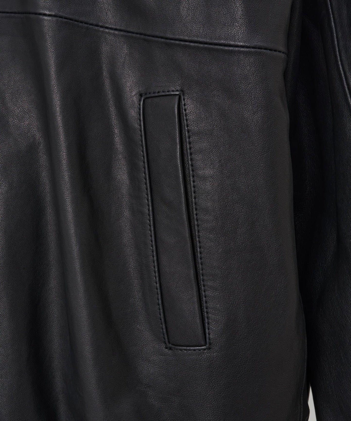 《15 quinze》羊皮半拉鍊套頭衫