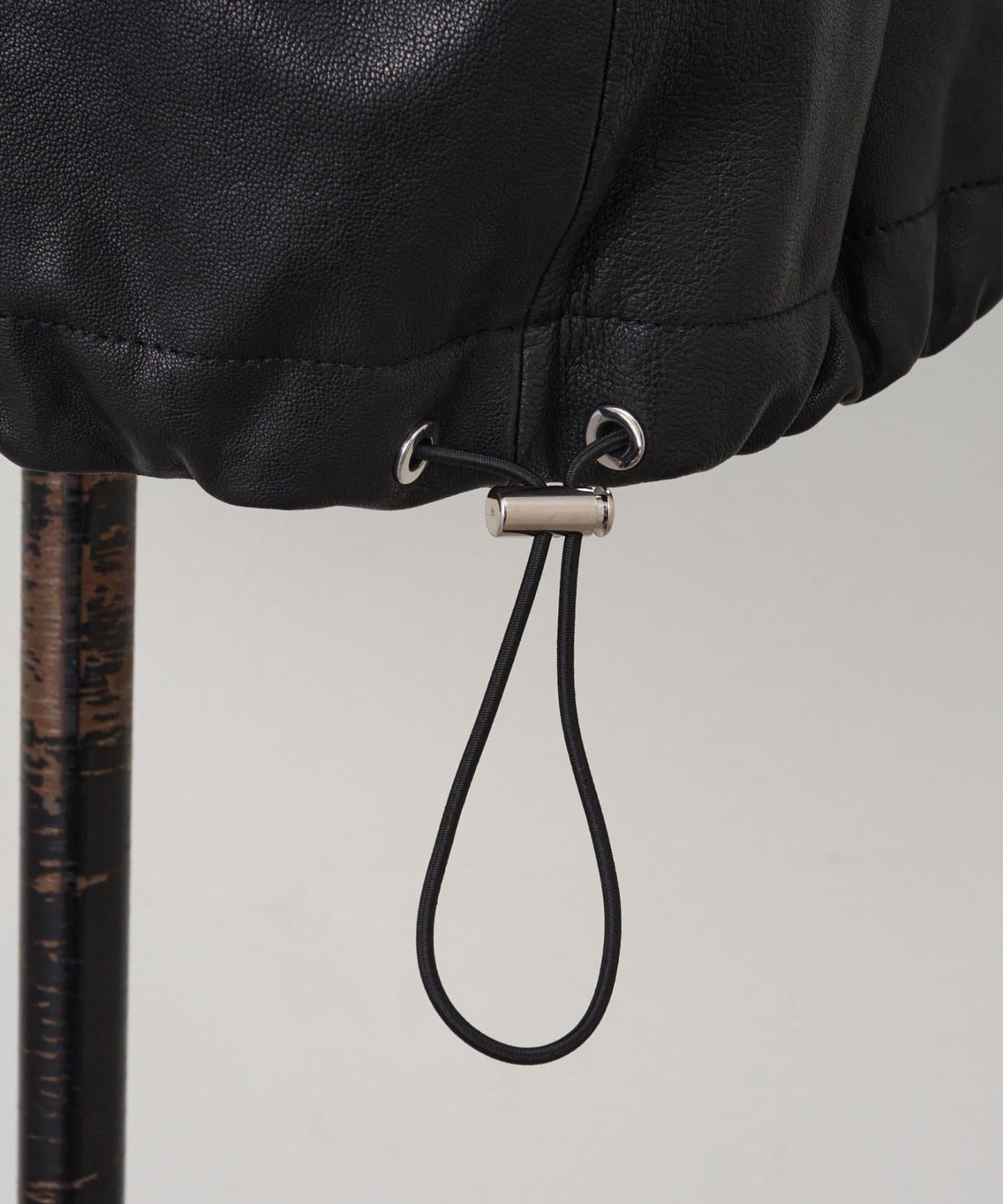 《15 quinze》羊皮半拉鍊套頭衫