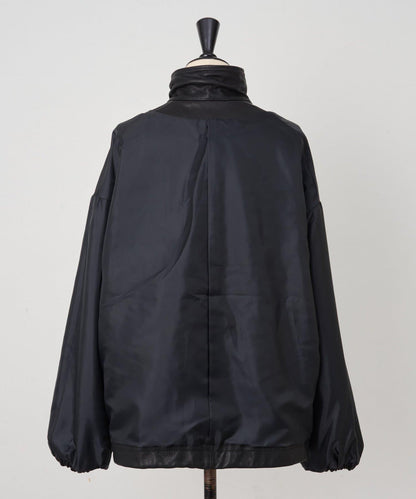 《15 quinze》羊皮半拉鍊套頭衫