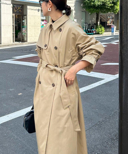 【每季完售！】袖部蓬鬆風衣大衣