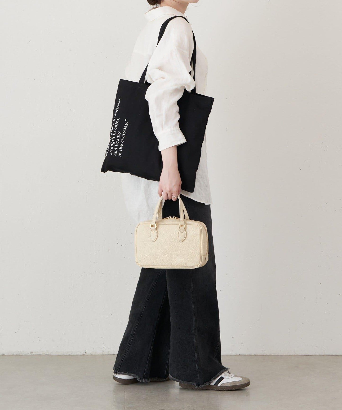 收縮皮革2WAY迷你波士頓包