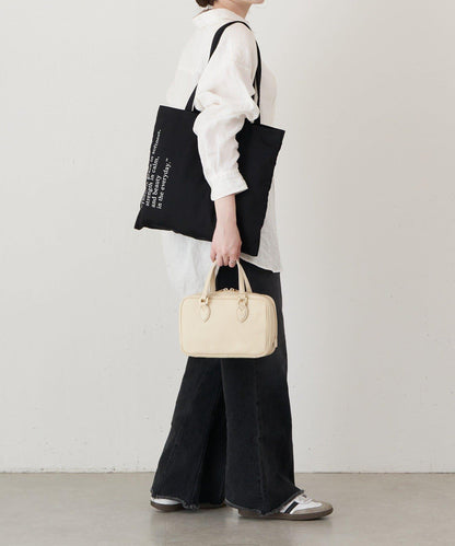 收縮皮革2WAY迷你波士頓包