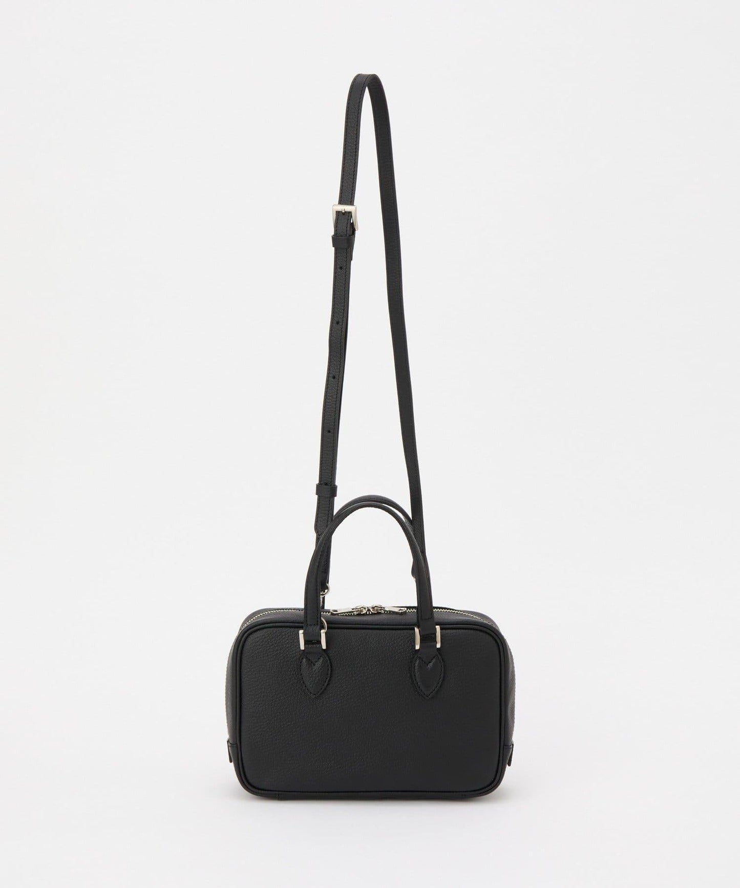 收縮皮革2WAY迷你波士頓包