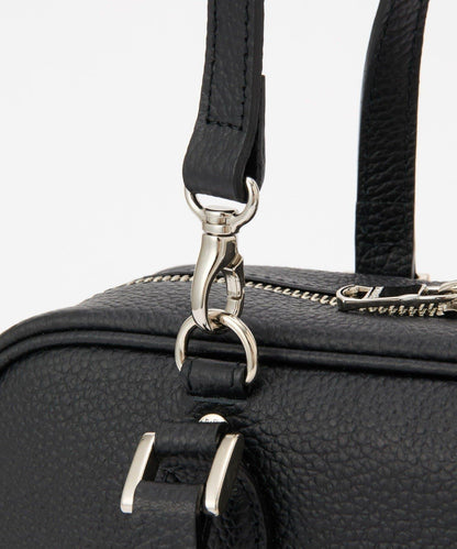 收縮皮革2WAY迷你波士頓包