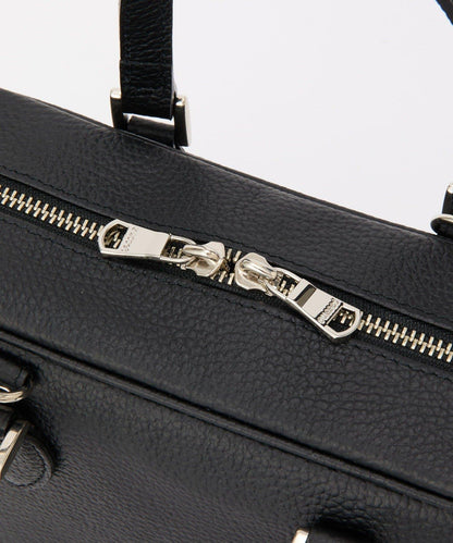 收縮皮革2WAY迷你波士頓包