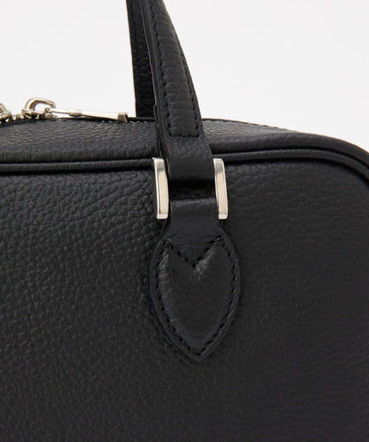 收縮皮革2WAY迷你波士頓包