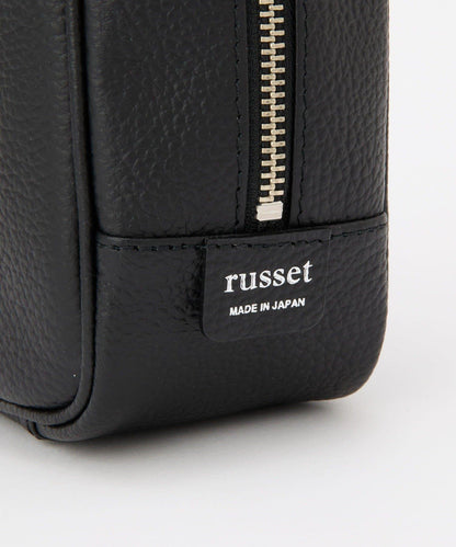 收縮皮革2WAY迷你波士頓包