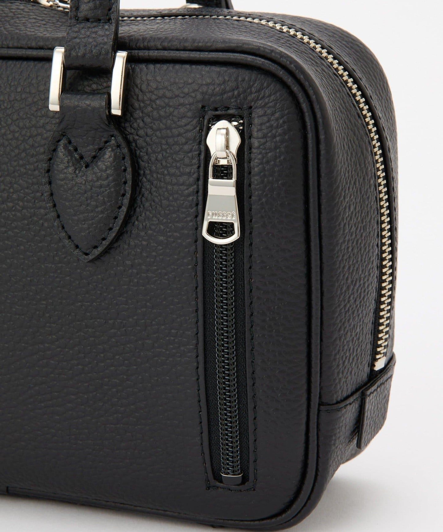 收縮皮革2WAY迷你波士頓包