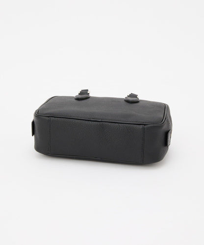 收縮皮革2WAY迷你波士頓包