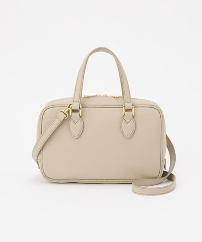 收縮皮革2WAY迷你波士頓包