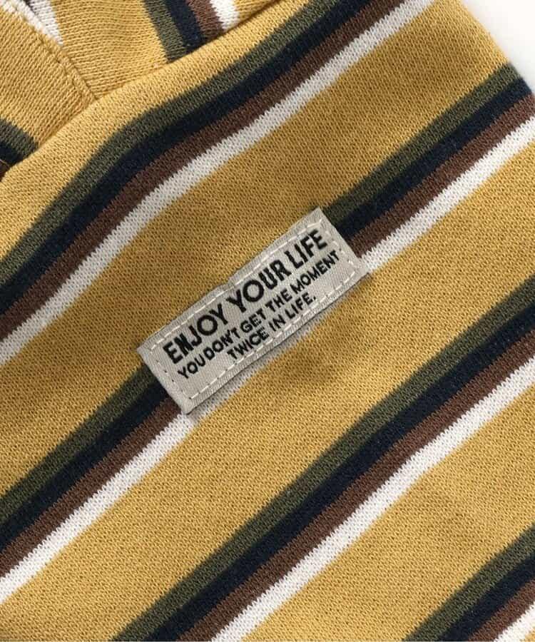 多色條紋工裝連身褲