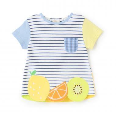 下襬水果圖案T恤