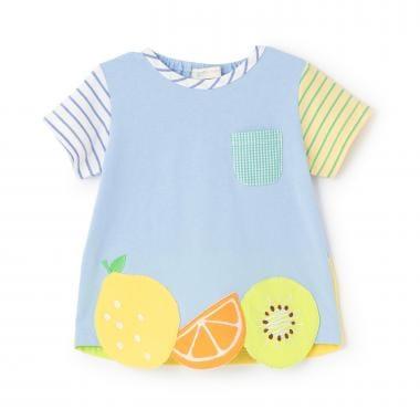 下襬水果圖案T恤