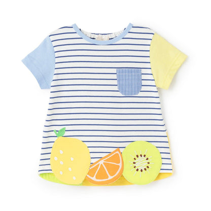 下襬水果圖案T恤