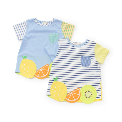 下襬水果圖案T恤