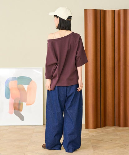 洗水處理 曲線寬鬆牛仔褲