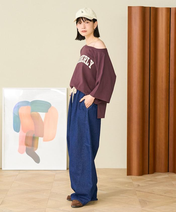 洗水處理 曲線寬鬆牛仔褲