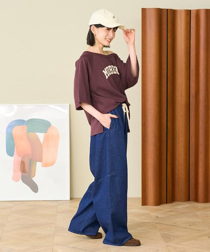 洗水處理 曲線寬鬆牛仔褲
