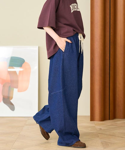 洗水處理 曲線寬鬆牛仔褲