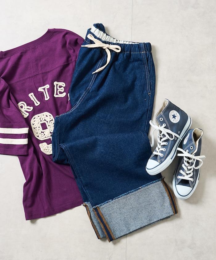 洗水處理 卷邊 休閒牛仔褲