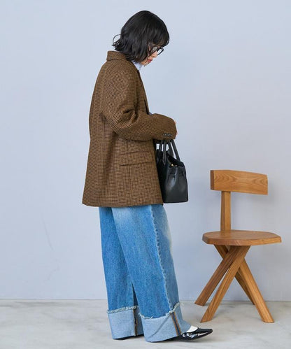 洗水處理 卷邊 休閒牛仔褲