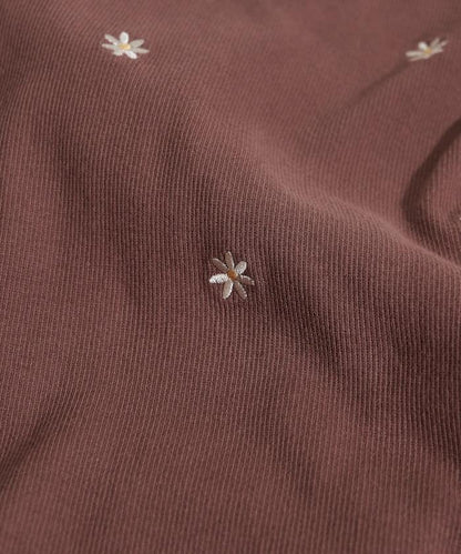 迷你雛菊刺繡T恤/肋T恤