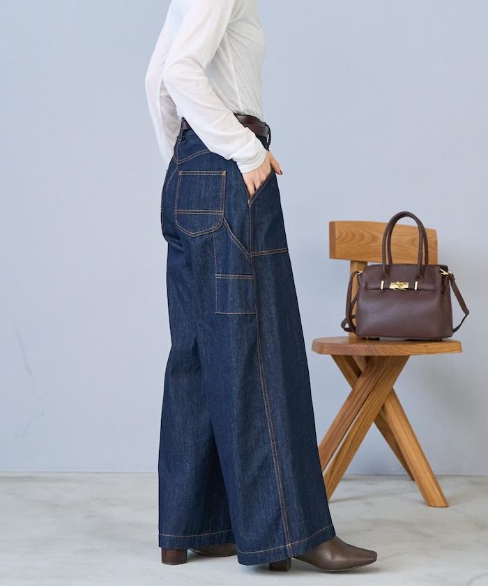 畫家寬鬆褲＜可搭配套裝＞