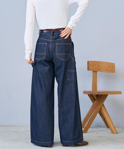 畫家寬鬆褲＜可搭配套裝＞