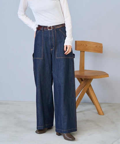 畫家寬鬆褲＜可搭配套裝＞