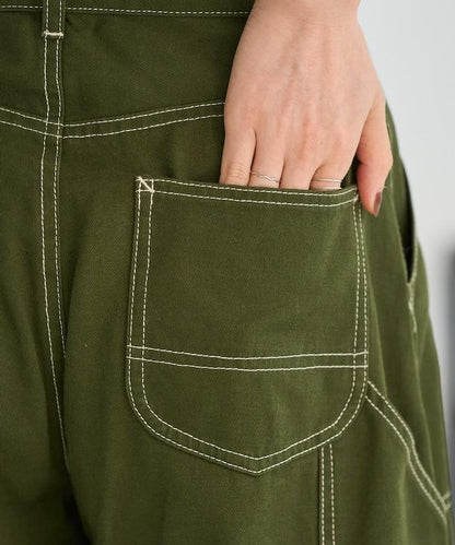 畫家寬鬆褲＜可搭配套裝＞