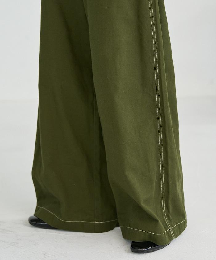 畫家寬鬆褲＜可搭配套裝＞